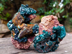 Natural Dioptase on Dolomite Specimens x 6 From Likasi, Congo - Toprock Gemstones and Minerals 