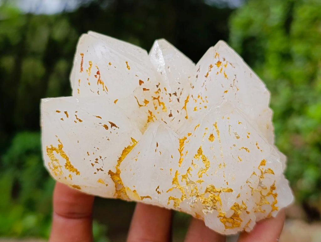 Natural "Love Star" Cascading "Anananas" Candle Quartz Clusters x 14 From Antsirabe, Madagascar - Toprock Gemstones and Minerals 