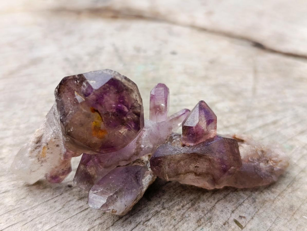 Natural Smokey Window Chiredzi Amethyst Crystals x 24 From Chiredzi, Zimbabwe - Toprock Gemstones and Minerals 