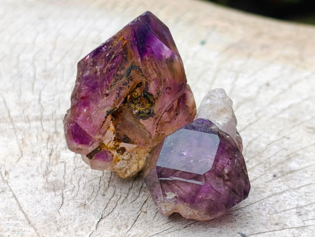 Natural Smokey Window Chiredzi Amethyst Crystals x 24 From Chiredzi, Zimbabwe - Toprock Gemstones and Minerals 