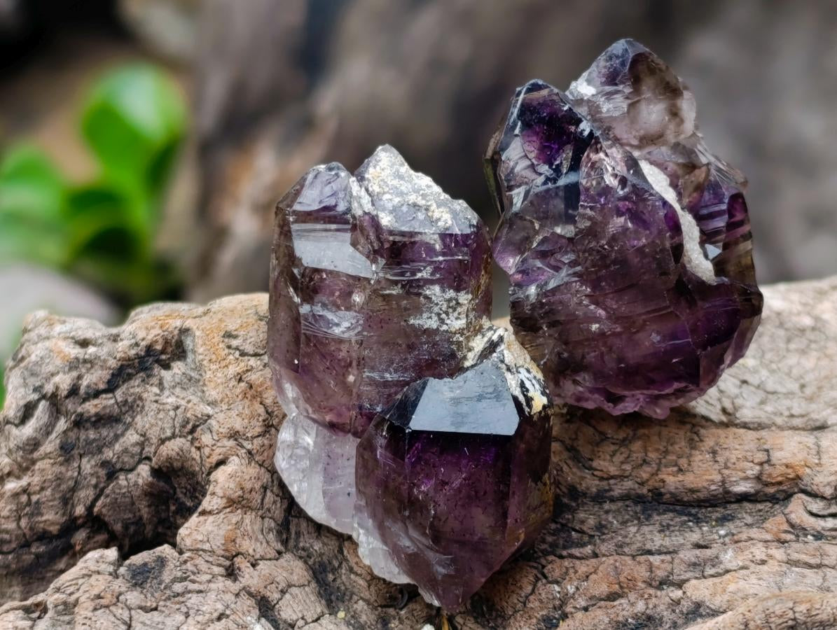 Natural Smokey Window Chiredzi Amethyst Crystals x 24 From Chiredzi, Zimbabwe - Toprock Gemstones and Minerals 