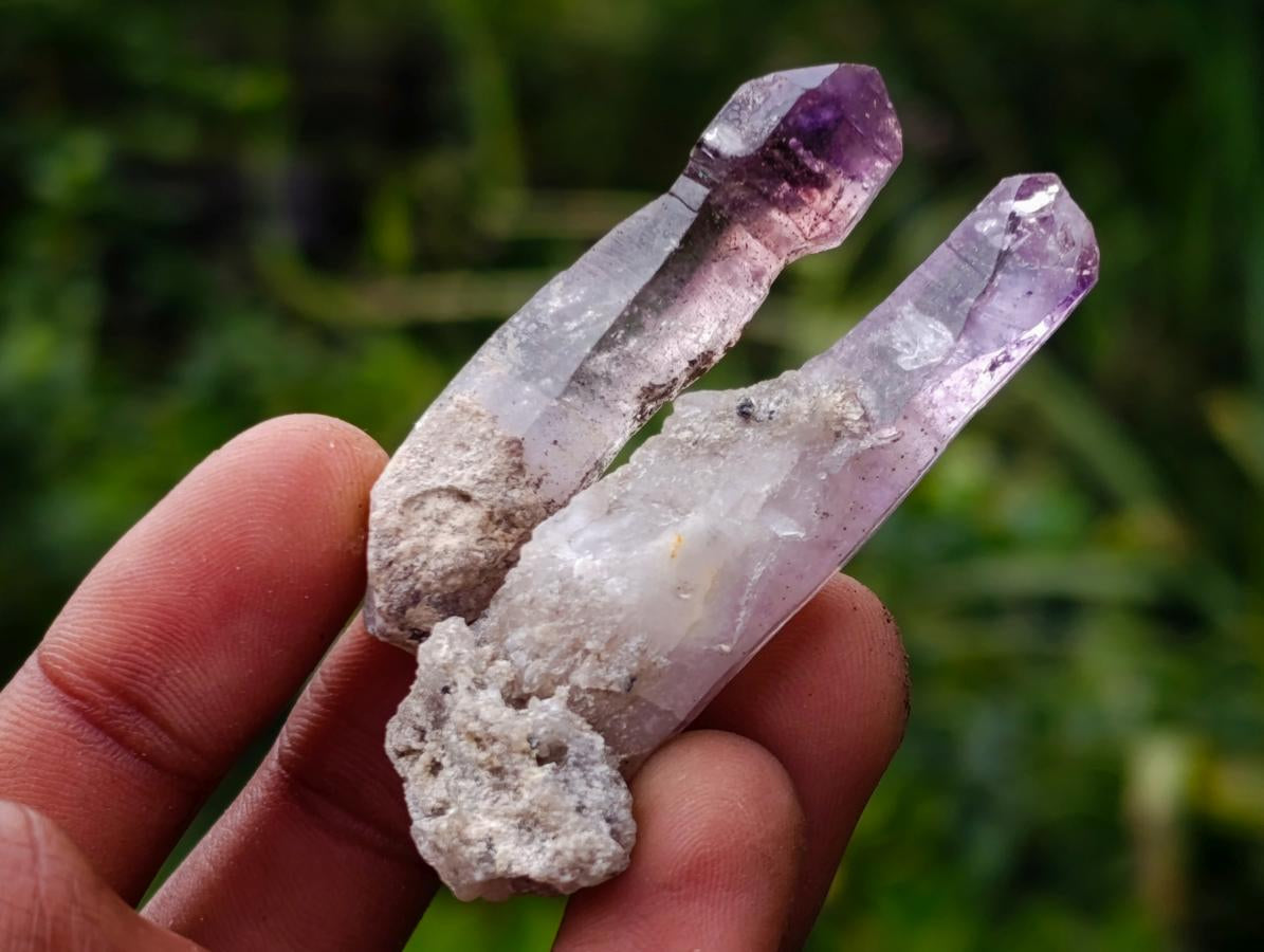 Natural Smokey Window Chiredzi Amethyst Crystals x 24 From Chiredzi, Zimbabwe - Toprock Gemstones and Minerals 