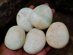 Polished Super Rare Blue Smithsonite Free Forms x 18 From Congo - Toprock Gemstones and Minerals 