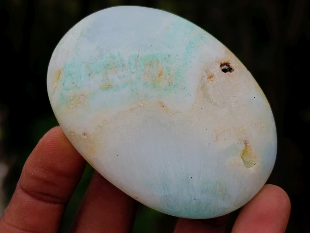 Polished Super Rare Blue Smithsonite Free Forms x 18 From Congo - Toprock Gemstones and Minerals 