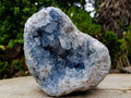Natural Blue Celestite Geode Cluster Specimen x 1 From Sakoany, Madagascar - Toprock Gemstones and Minerals 
