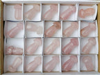 Polished Gemmy Rose Quartz Minni Mushrooms x 20 From Madagascar - Toprock Gemstones and Minerals 