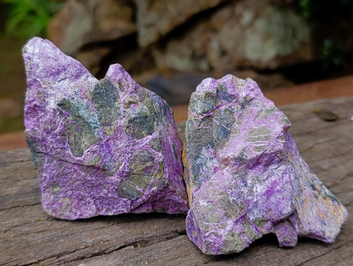 Natural Cobbed Stichtite Specimens x 12 From Barberton, South Africa - Toprock Gemstones and Minerals 