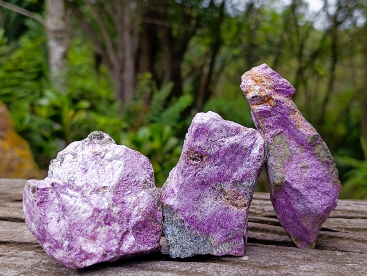 Natural Cobbed Stichtite Specimens x 12 From Barberton, South Africa - Toprock Gemstones and Minerals 