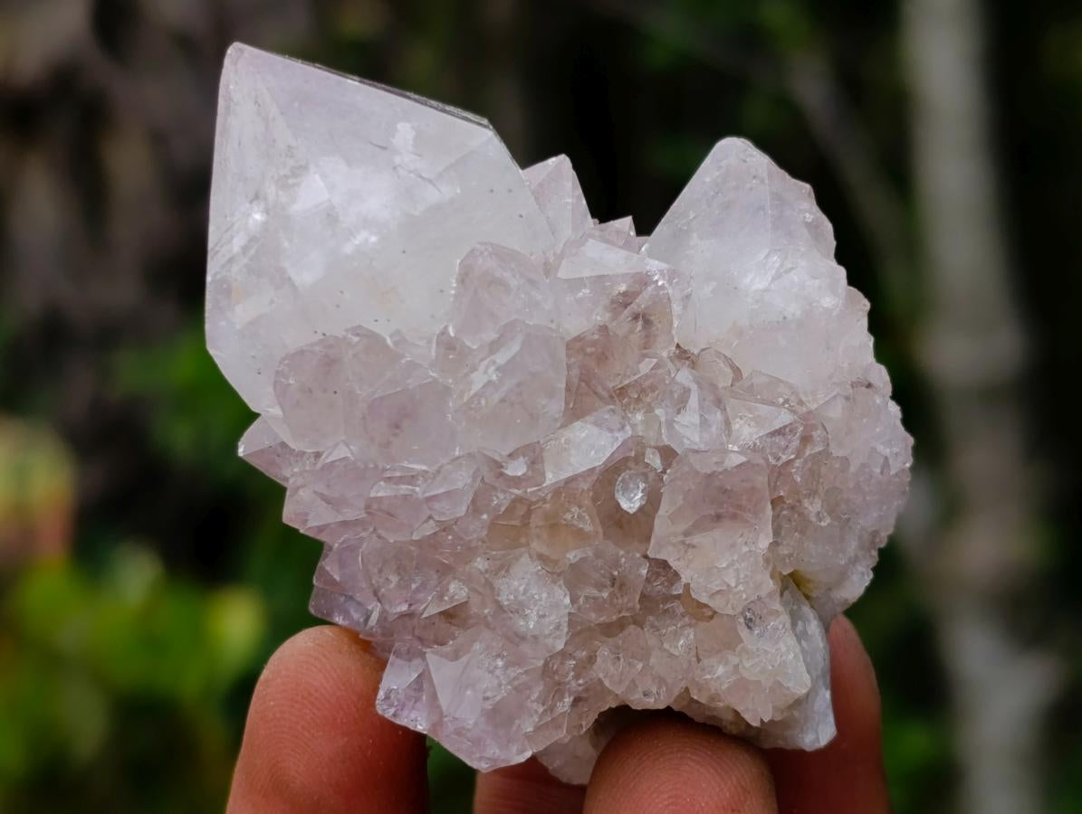 Natural Cactus Flower Smokey Spirit Amethyst Clusters x 60 From South Africa - Toprock Gemstones and Minerals 