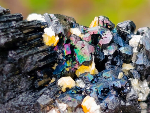 Natural Schorl Black Tourmaline with Muscovite Mica and Quartz Specimens x 12 From Erongo, Namibia - Toprock Gemstones and Minerals 