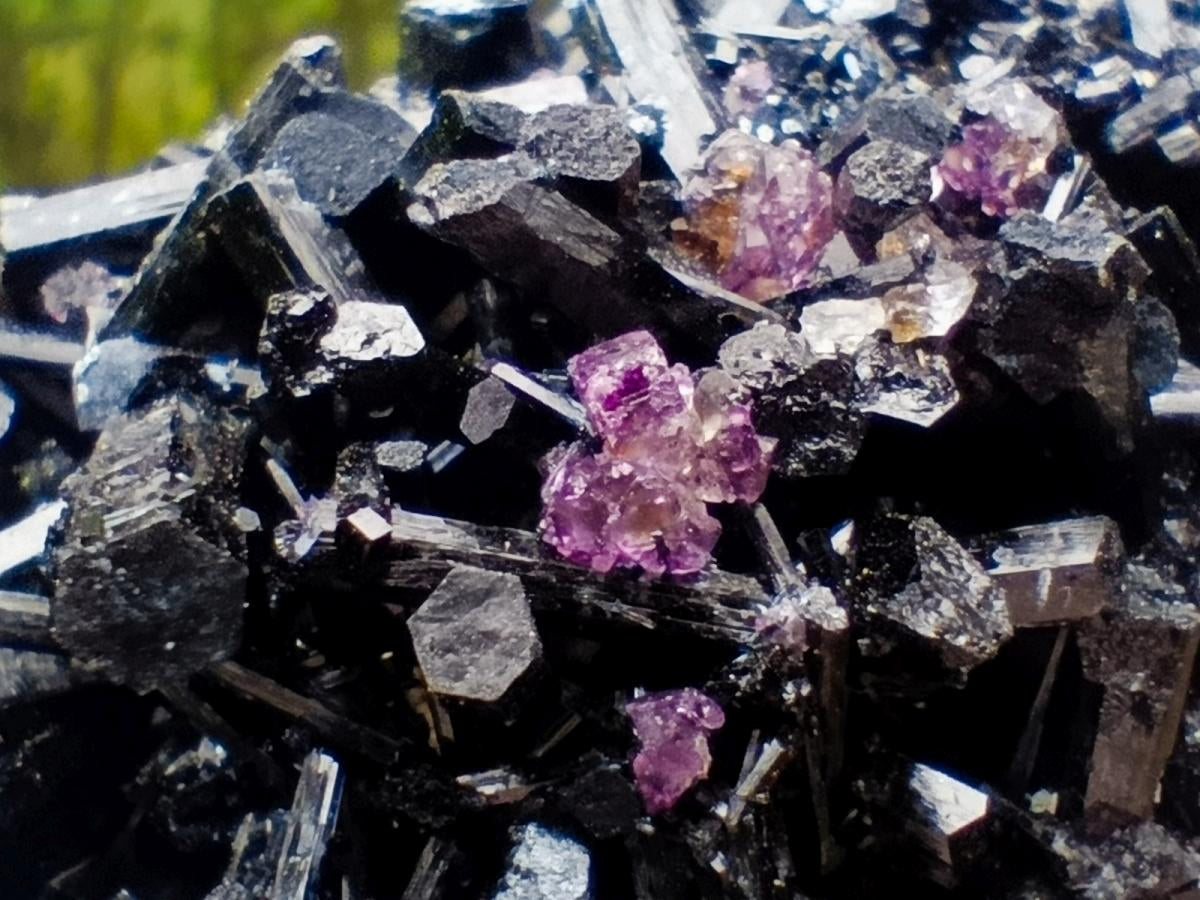 Natural Schorl Black Tourmaline with Muscovite Mica and Quartz Specimens x 12 From Erongo, Namibia - Toprock Gemstones and Minerals 