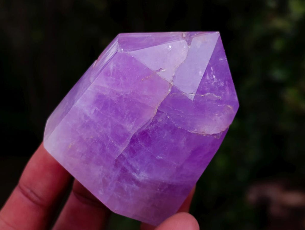 Polished Chevron Amethyst Display Crystals x 4 From Madagascar - Toprock Gemstones and Minerals 