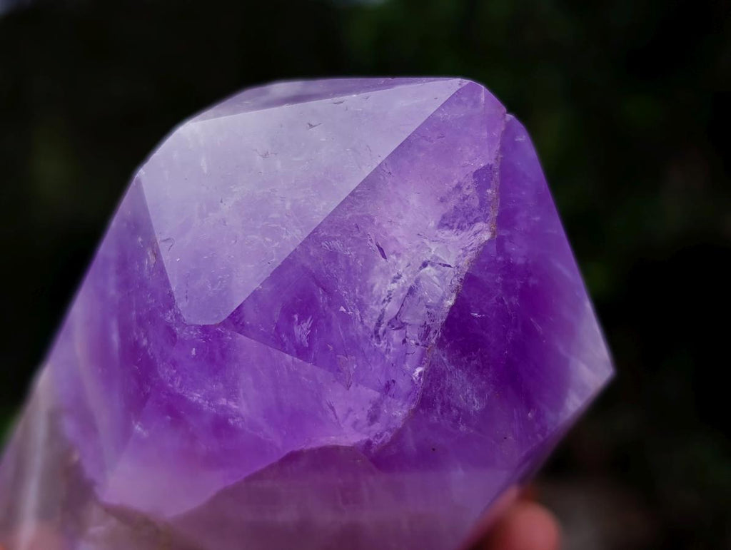 Polished Chevron Amethyst Display Crystals x 4 From Madagascar - Toprock Gemstones and Minerals 