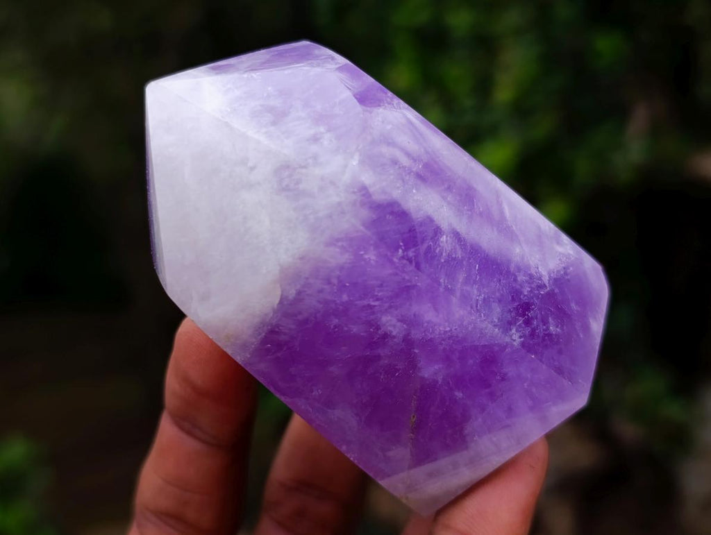 Polished Chevron Amethyst Display Crystals x 4 From Madagascar - Toprock Gemstones and Minerals 