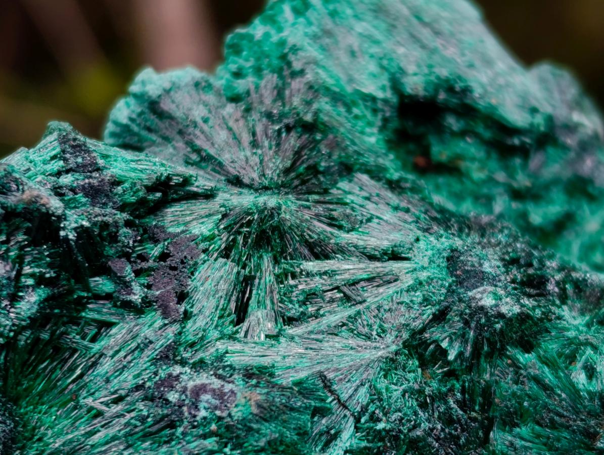 Natural Silky Malachite Specimens x 2 From Kasompe, Congo - Toprock Gemstones and Minerals 
