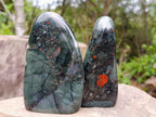 Polished Bloodstone Standing Display Pieces x 2 From Swaziland - Toprock Gemstones and Minerals 