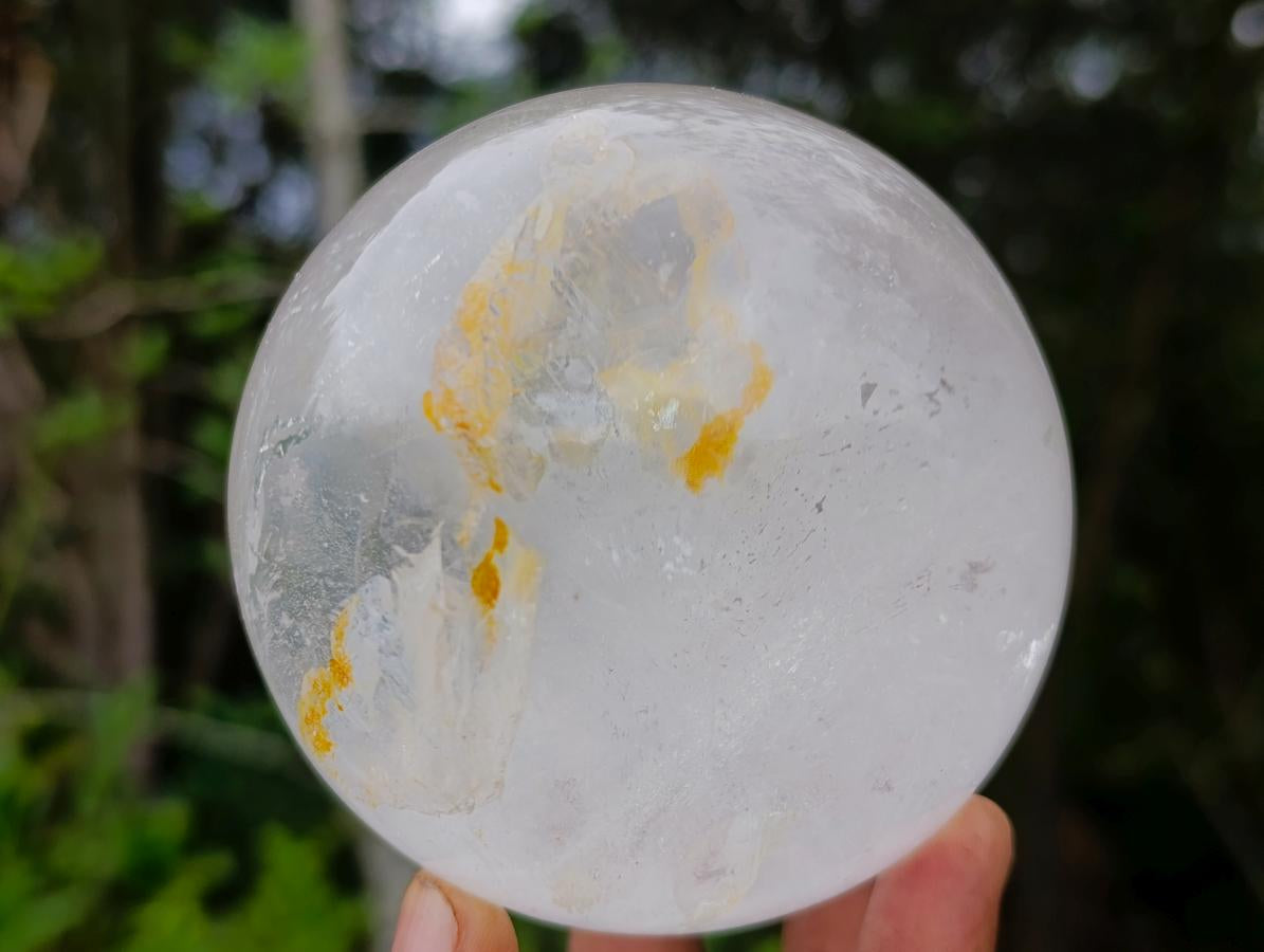 Polished Large Rock Crystal Spheres x 2 From Amoron’i Mania, Madagascar - Toprock Gemstones and Minerals 