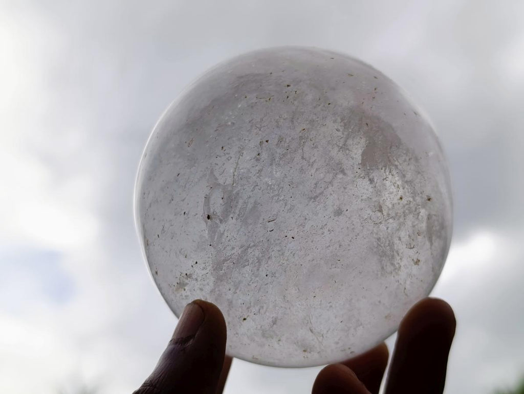 Polished Large Rock Crystal Spheres x 2 From Amoron’i Mania, Madagascar - Toprock Gemstones and Minerals 