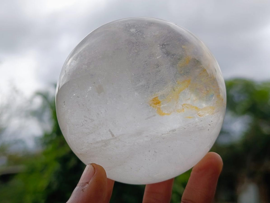 Polished Large Rock Crystal Spheres x 2 From Amoron’i Mania, Madagascar - Toprock Gemstones and Minerals 