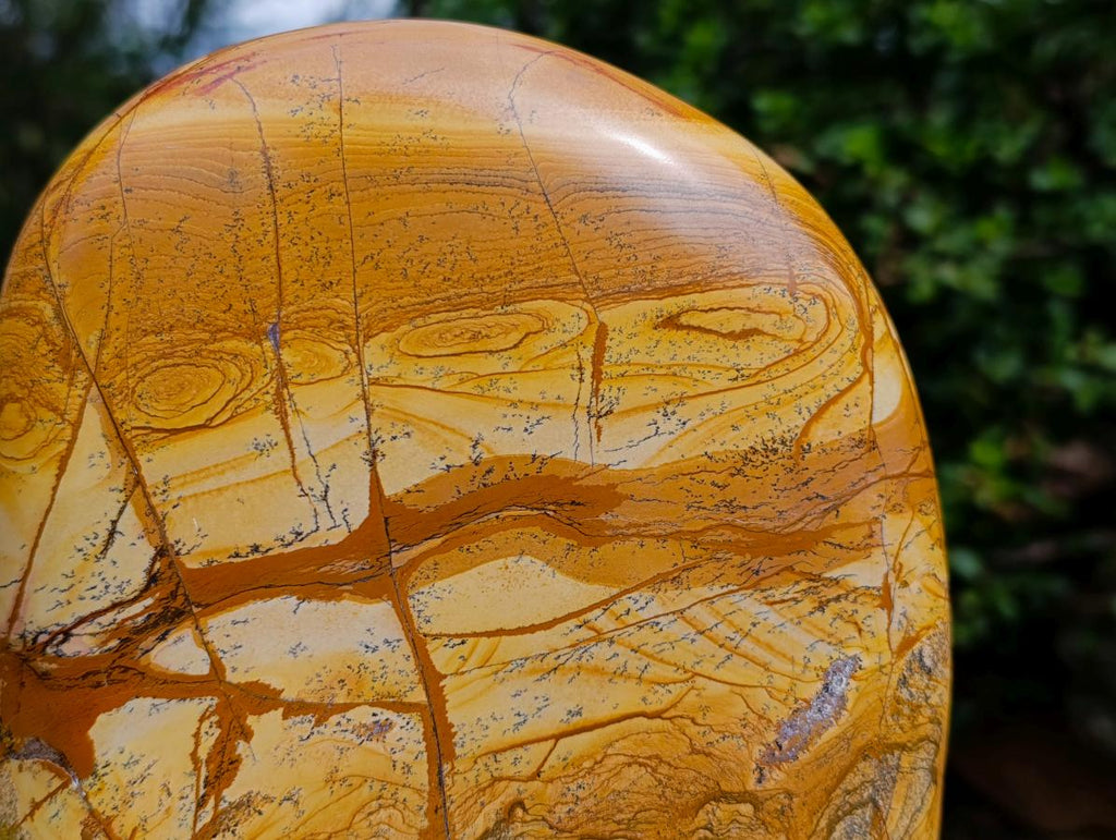 Polished XL Picture Stone Jasper Standing Display Piece x 1 From Ais-Ais, Namibia - Toprock Gemstones and Minerals 