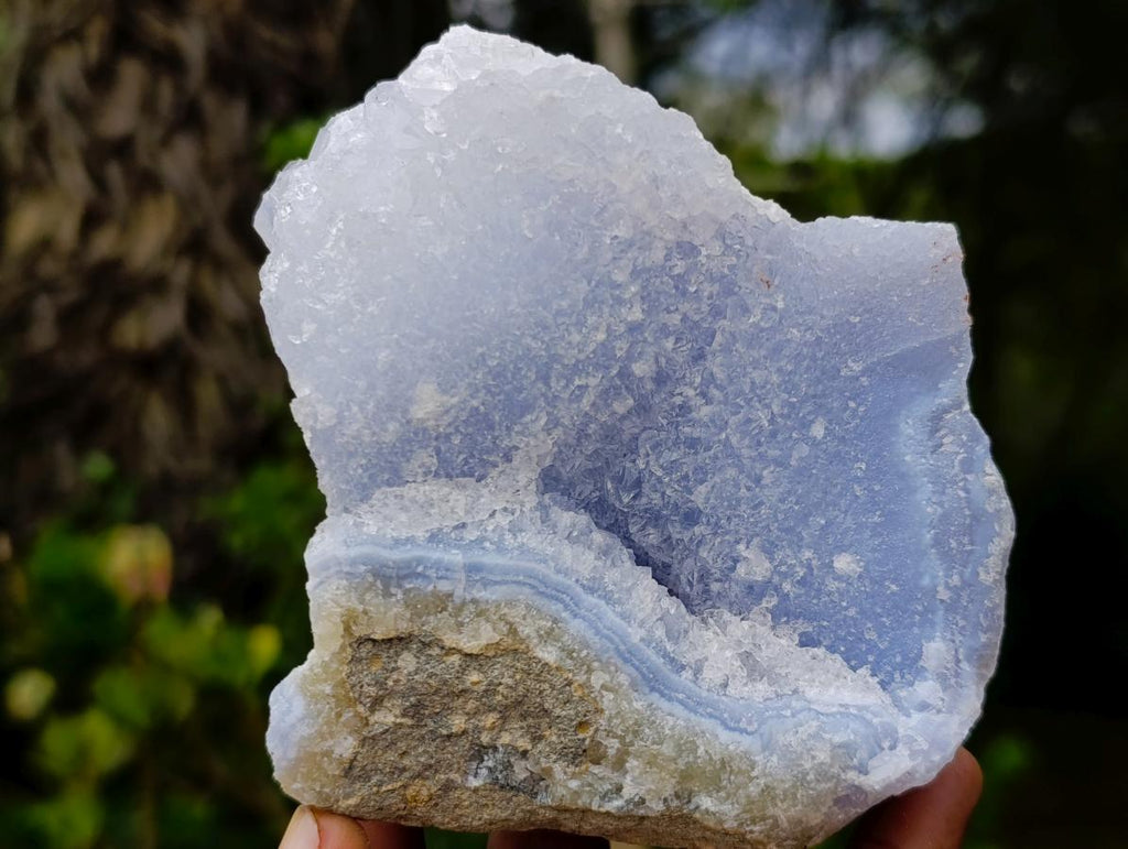 Polished Blue Lace Agate Specimens x 6 From Nsanje, Malawi - Toprock Gemstones and Minerals 