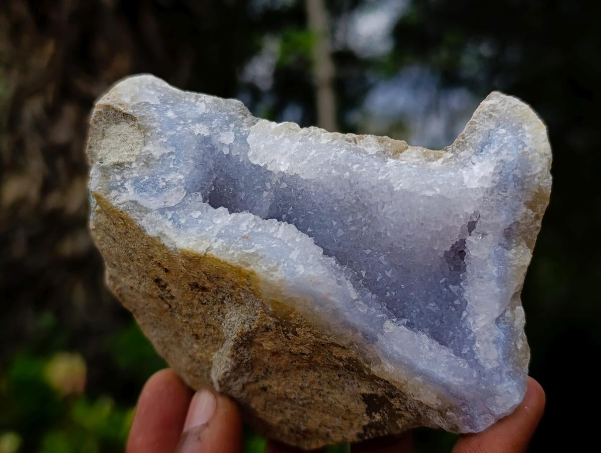Polished Blue Lace Agate Specimens x 6 From Nsanje, Malawi - Toprock Gemstones and Minerals 