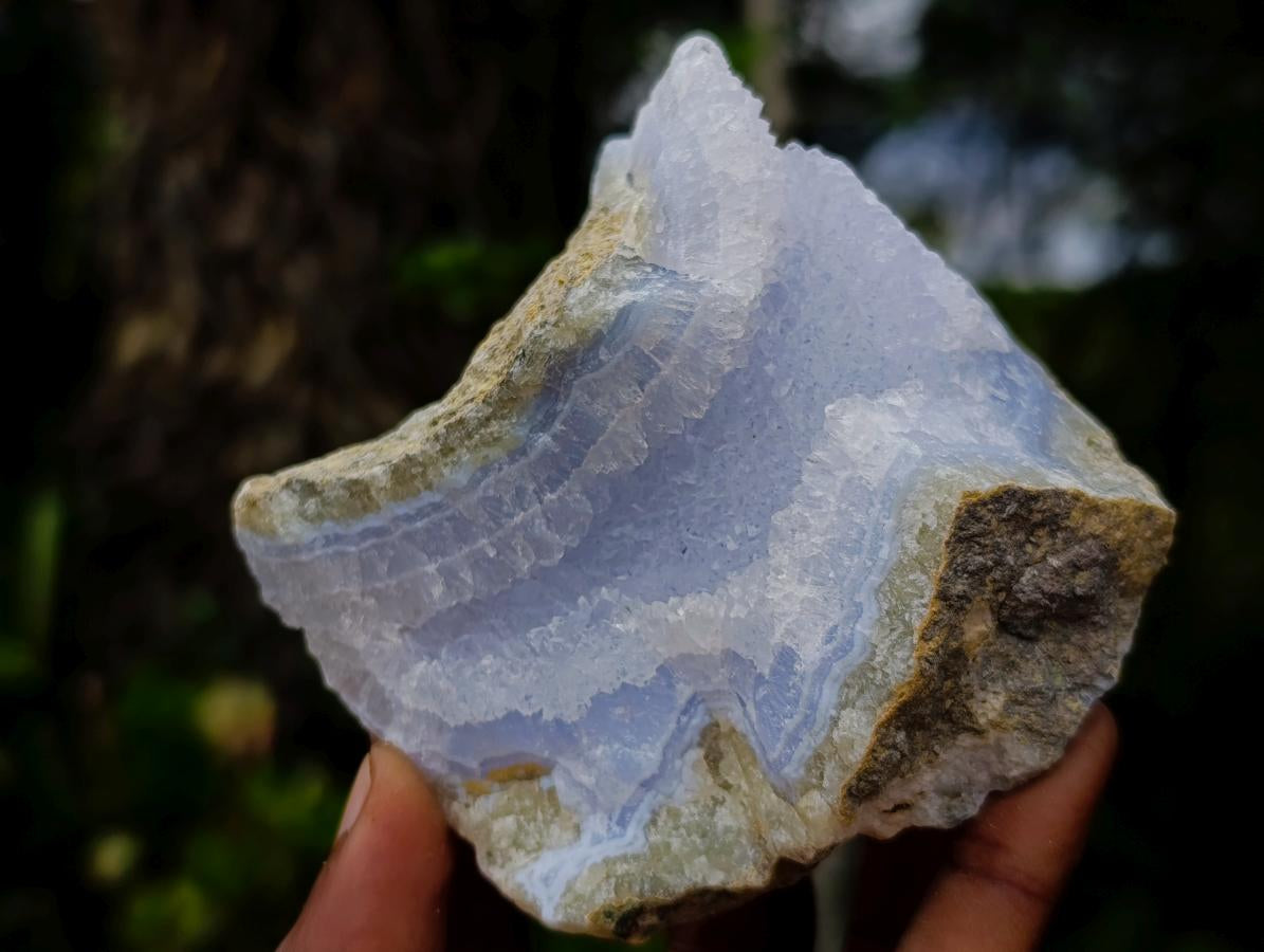 Polished Blue Lace Agate Specimens x 6 From Nsanje, Malawi - Toprock Gemstones and Minerals 