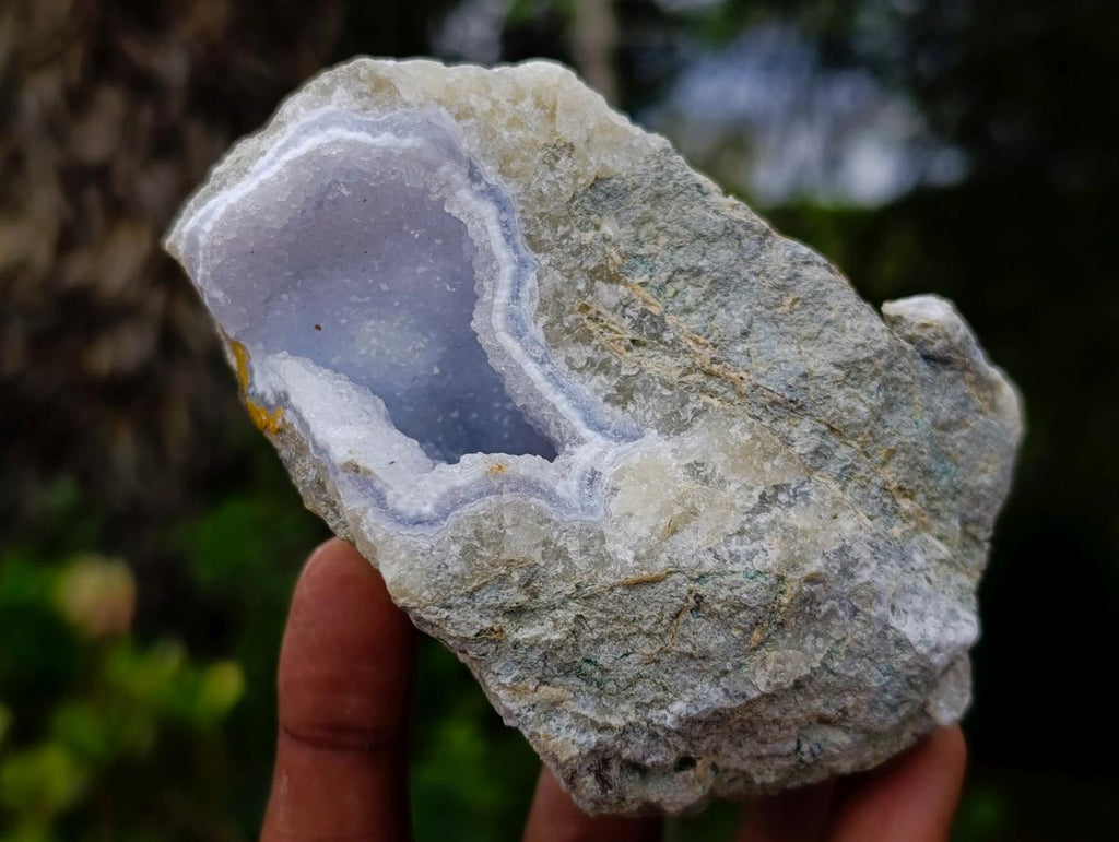 Polished Blue Lace Agate Specimens x 6 From Nsanje, Malawi - Toprock Gemstones and Minerals 