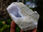 Polished Blue Lace Agate Specimens x 6 From Nsanje, Malawi - Toprock Gemstones and Minerals 