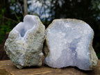 Polished Blue Lace Agate Specimens x 6 From Nsanje, Malawi - Toprock Gemstones and Minerals 