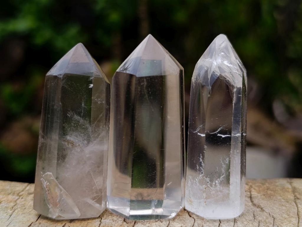 Polished Small Clear Quartz Display Crystals x 35 From Madagascar - Toprock Gemstones and Minerals 