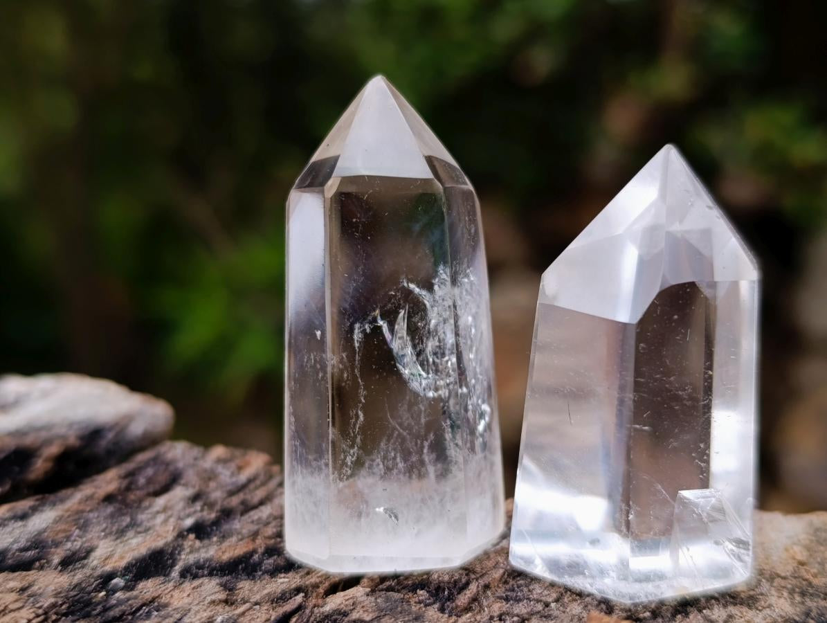 Polished Small Clear Quartz Display Crystals x 35 From Madagascar - Toprock Gemstones and Minerals 