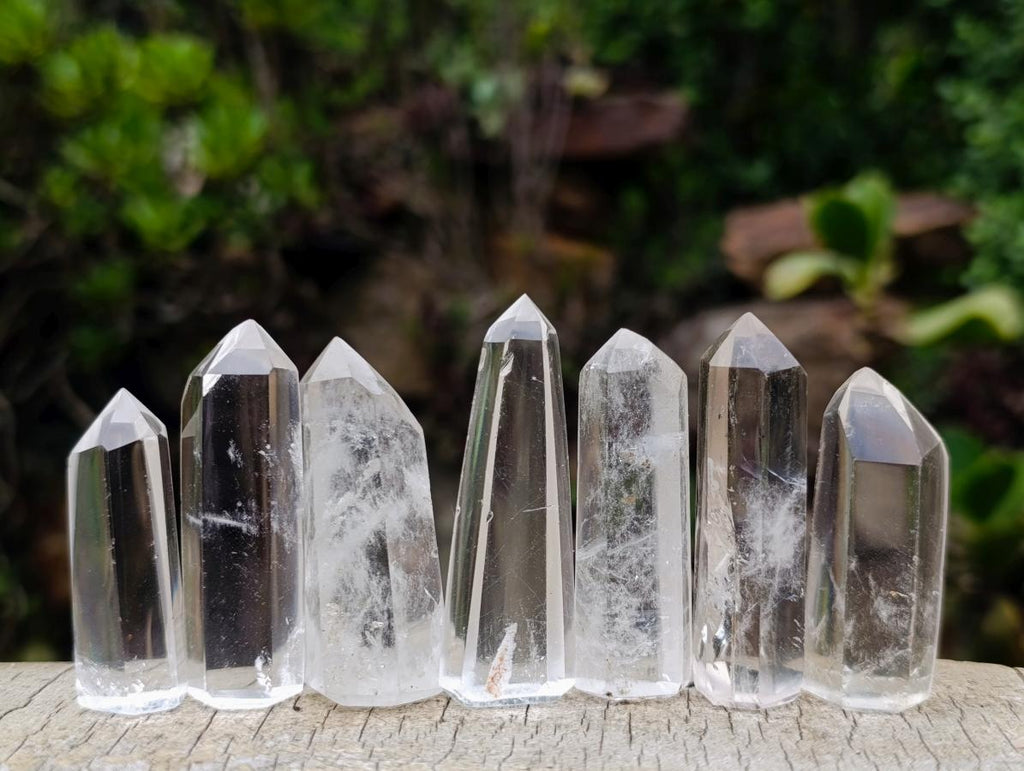 Polished Small Clear Quartz Display Crystals x 35 From Madagascar - Toprock Gemstones and Minerals 