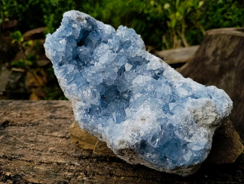 Natural Large Blue Celestite Plate Specimen x 1 From Sakoany, Madagascar - Toprock Gemstones and Minerals 