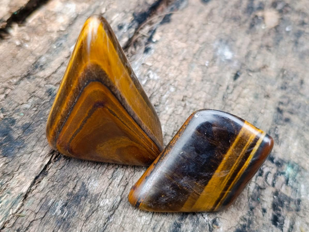 Polished Golden Tigers Eye Tumbled Slabs and Free Forms x 2,6 KG Lot From Prieska, South Africa - Toprock Gemstones and Minerals 