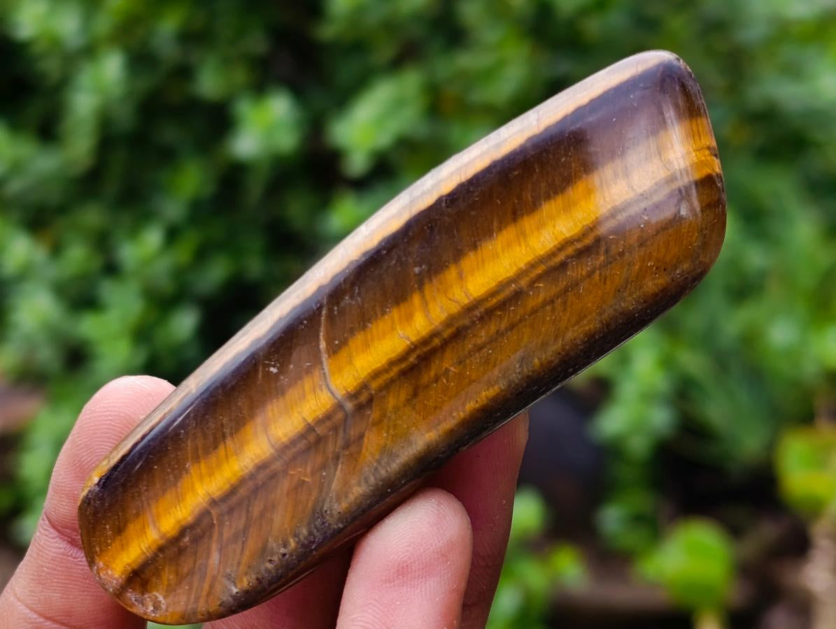Polished Golden Tigers Eye Tumbled Slabs and Free Forms x 2,6 KG Lot From Prieska, South Africa - Toprock Gemstones and Minerals 