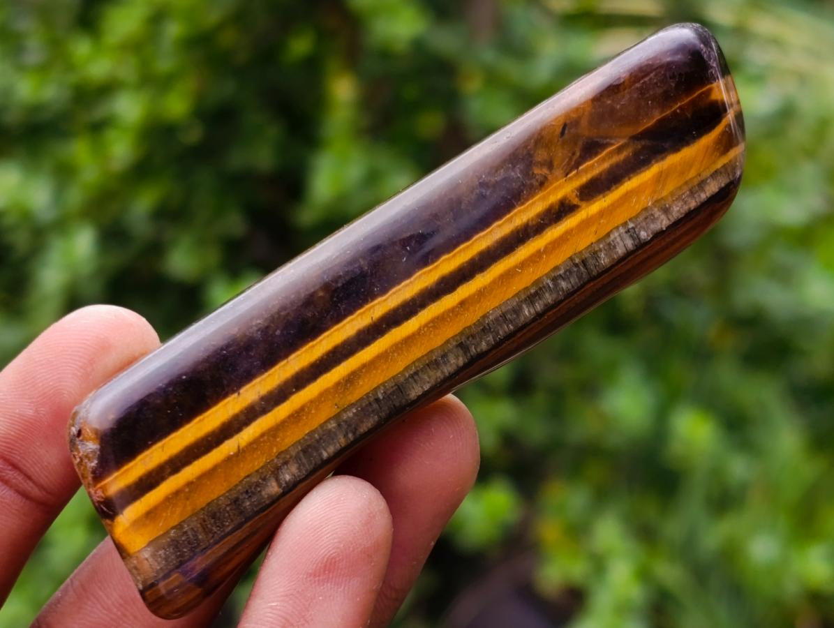 Polished Golden Tigers Eye Tumbled Slabs and Free Forms x 2,6 KG Lot From Prieska, South Africa - Toprock Gemstones and Minerals 