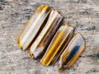 Polished Golden Tigers Eye Tumbled Slabs and Free Forms x 2,6 KG Lot From Prieska, South Africa - Toprock Gemstones and Minerals 
