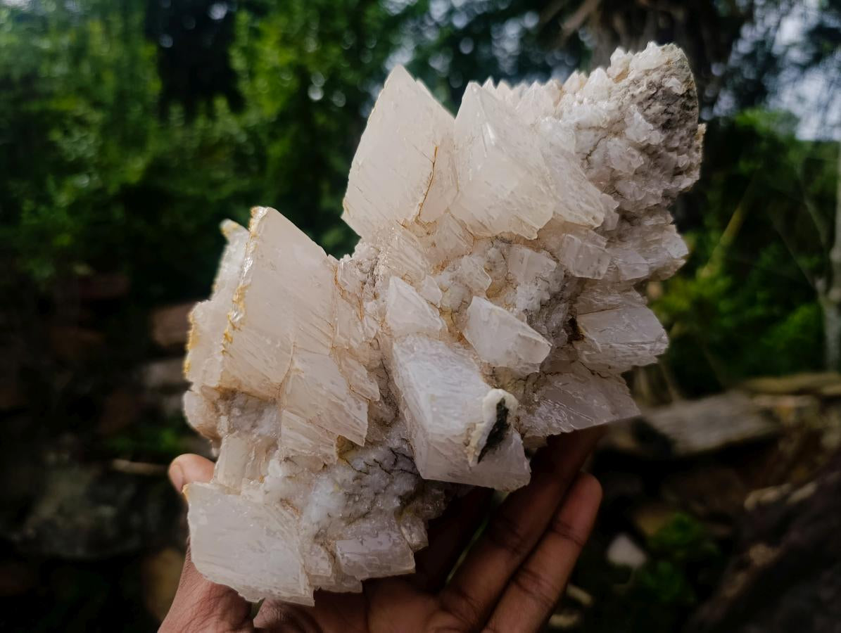 Natural Large Drusy Quartz Coated Calcite Pseudomorph Specimen x 1 From Albert's Mountain, Lesotho - Toprock Gemstones and Minerals 