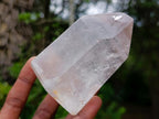 Polished Smokey Window Quartz Crystals x 6 From Akansobe, Madagascar - Toprock Gemstones and Minerals 