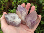 Natural Jacaranda Amethyst Single Crystals x 24 From Mumbwa, Zambia - Toprock Gemstones and Minerals 