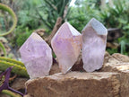 Natural Jacaranda Amethyst Single Crystals x 24 From Mumbwa, Zambia - Toprock Gemstones and Minerals 