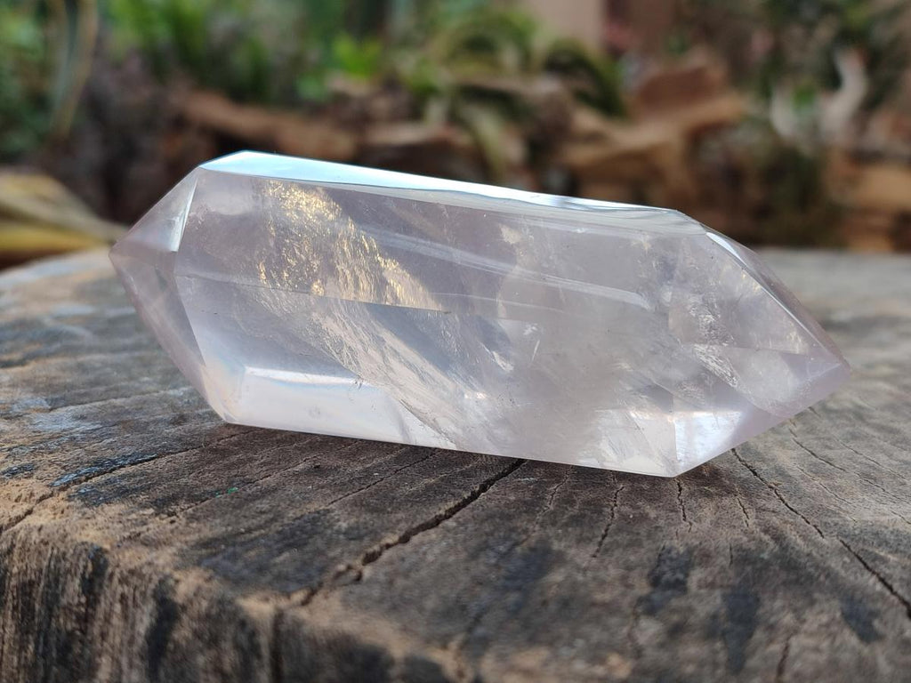 Polished Double Terminated Gemmy Rose Quartz Crystals x 6 From Madagascar - Toprock Gemstones and Minerals 
