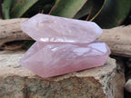 Polished Double Terminated Gemmy Rose Quartz Crystals x 6 From Madagascar - Toprock Gemstones and Minerals 