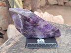 Polished Chevron Amethyst Display Crystals x 2 From Zambia - Toprock Gemstones and Minerals 