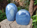 Polished Lazulite Standing Display Pieces x 2 From Madagascar - Toprock Gemstones and Minerals 