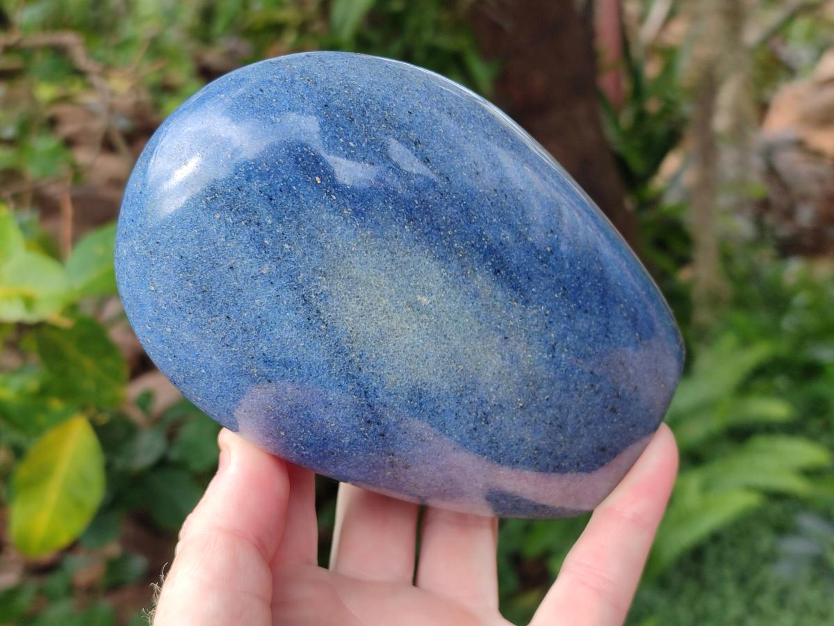 Polished Lazulite Standing Display Pieces x 2 From Madagascar - Toprock Gemstones and Minerals 