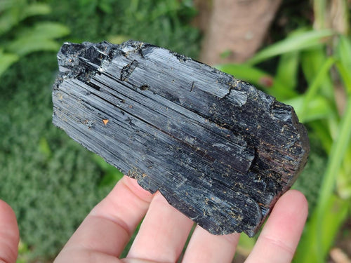 Natural Schorl Black Tourmaline Specimens x 3 From Khorigan, Namibia - Toprock Gemstones and Minerals 