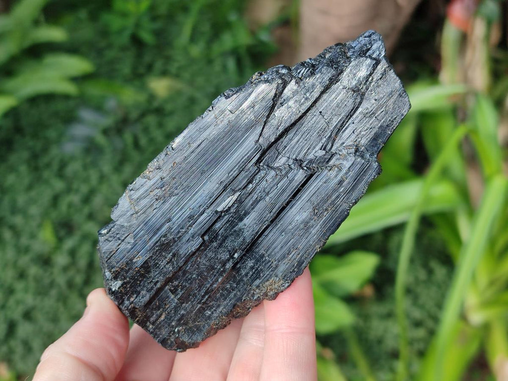 Natural Schorl Black Tourmaline Specimens x 3 From Khorigan, Namibia - Toprock Gemstones and Minerals 