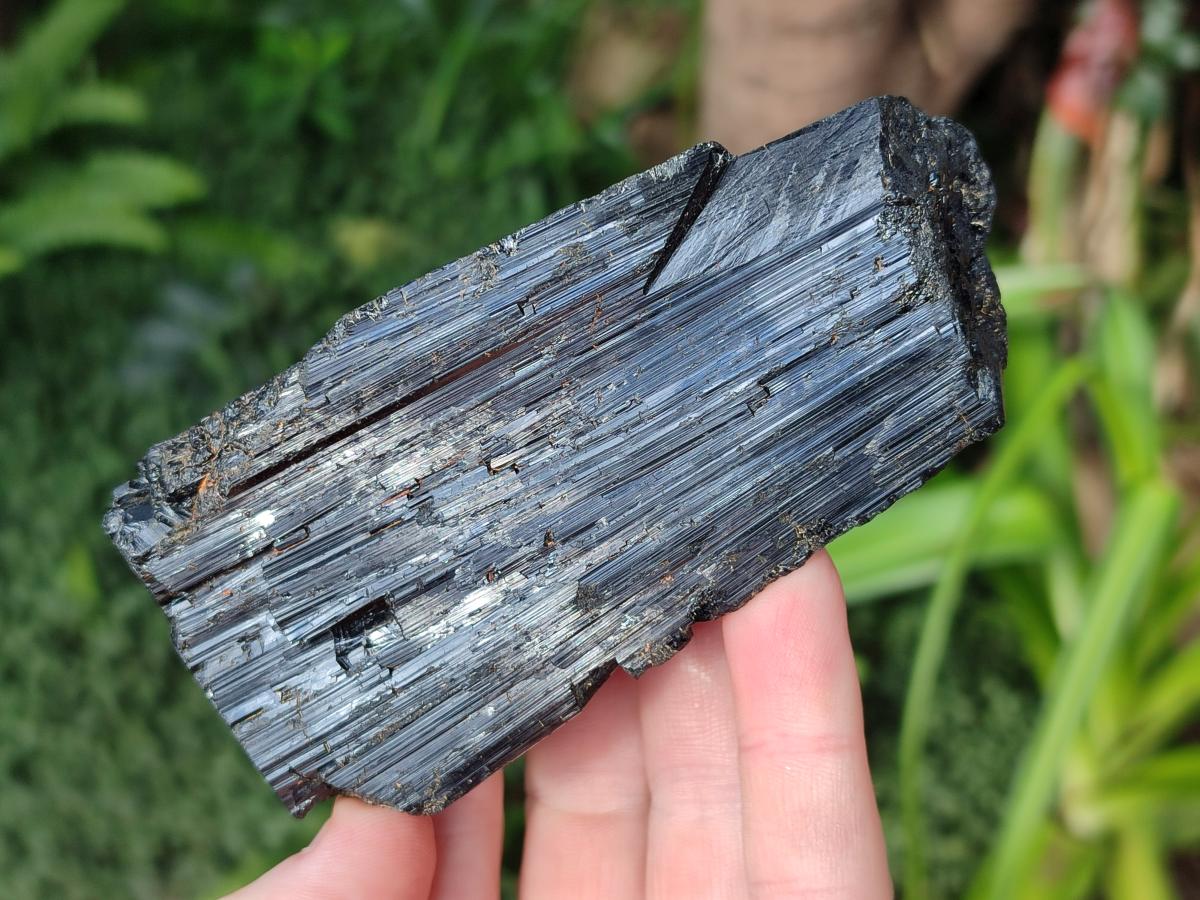 Natural Schorl Black Tourmaline Specimens x 3 From Khorigan, Namibia - Toprock Gemstones and Minerals 